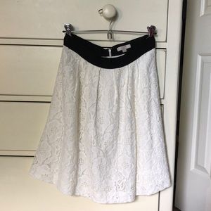LOFT White Skirt